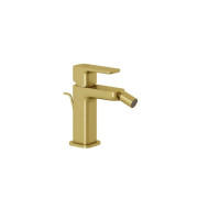 Смеситель для биде Kludi Renon с донным клапаном брашированное золото PVD 42216N075