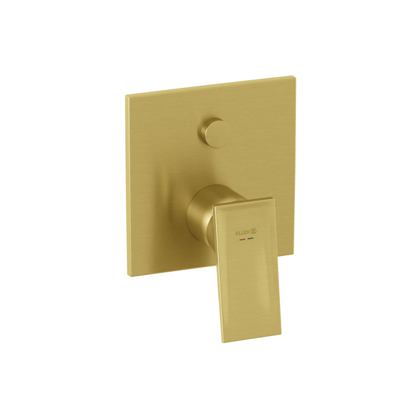 Смеситель для душа Kludi Decus встраиваемый однорычажный брашированное золото PVD 54759N075