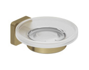 Мильниця для ванної Kludi Vela S з тримачем золото брашоване PVD 25985N0