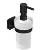 Диспенсер для рідкого мила Kludi Vela S із тримачем чорний матовий 2597639