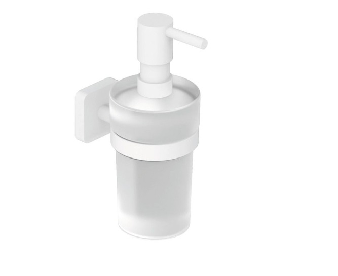 Диспенсер для жидкого мыла Kludi Vela S с держателем белый матовый 2597653