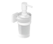 Диспенсер для жидкого мыла Kludi Vela S с держателем белый матовый 2597653