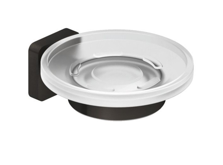 Мыльница для ванной Kludi Vela S с держателем оружейная сталь PVD 25985N2