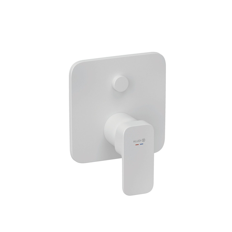 Змішувач для душу Kludi Renon вбудований одноважільний білий матовий 427595375