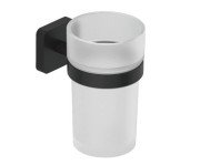 Склянка для зубних щіток Kludi Vela S з тримачем чорний матовий 2597539