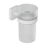 Склянка для зубних щіток Kludi Vela S з тримачем білий матовий 2597553