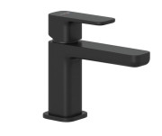 Смеситель для раковины Kludi Renon с донным клапаном черный матовый 422663975