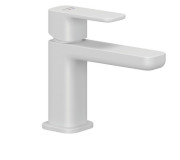 Смеситель для раковины Kludi Renon с донным клапаном белый матовый 422665375