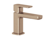 Смеситель для раковины Kludi Renon однорычажный брашированная бронза PVD 42290N175