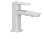 Смеситель для раковины Kludi Renon с донным клапаном белый матовый 422665375