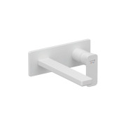 Смеситель для раковины Kludi Renon настенный однорычажный белый матовый 422445375