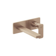 Змішувач для раковини Kludi Renon настінний одноважільний брошурована бронза PVD 42244N175