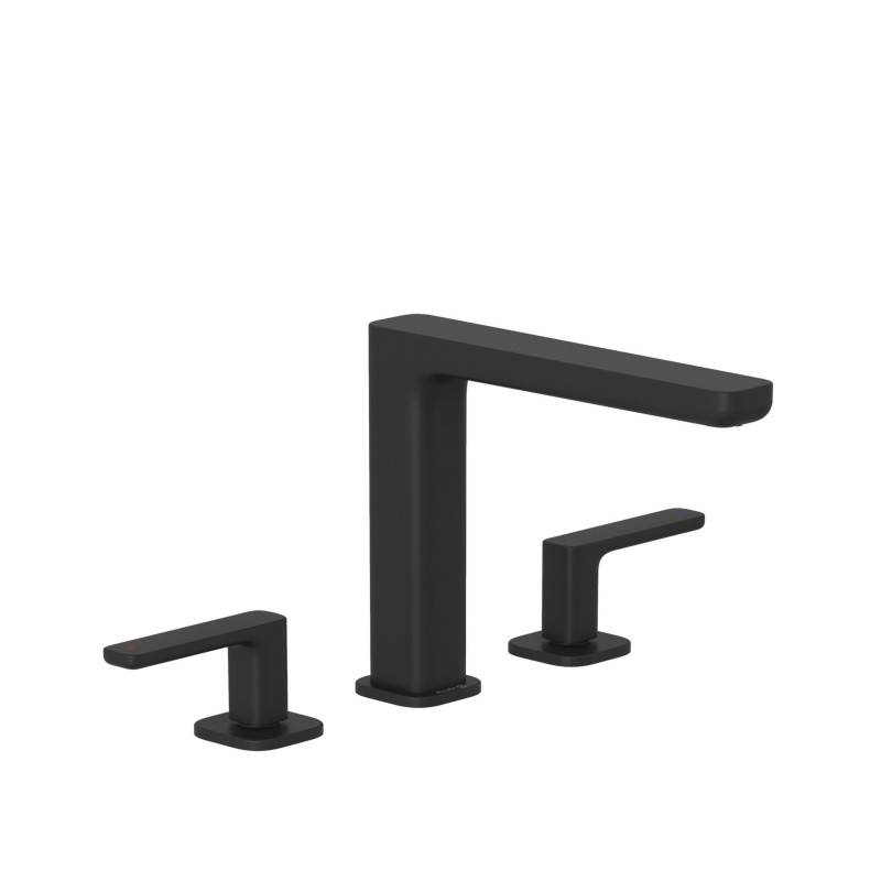 Змішувач для раковини Kludi Renon на 3 отвори чорний матовий 423933975