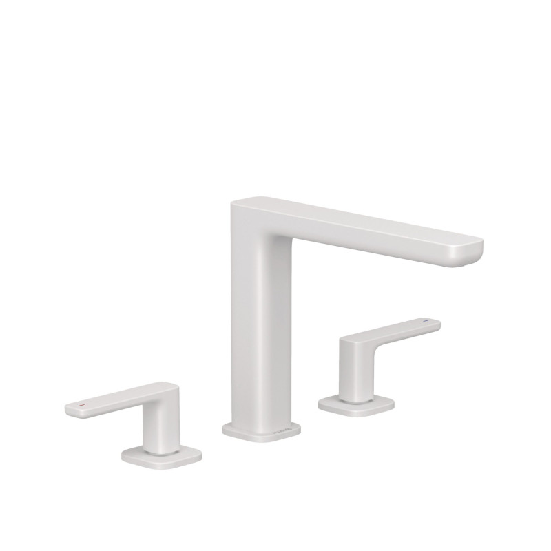 Змішувач для раковини Kludi Renon на 3 отвори білий матовий 423935375