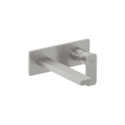 Змішувач для раковини Kludi Renon настінний одноважільний брошурований нікель PVD 42244N575