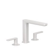 Смеситель для раковины Kludi Renon на 3 отверстия белый матовый 423935375