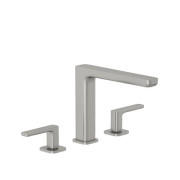 Смеситель для раковины Kludi Renon на 3 отверстия брашированный никель PVD 42393N575