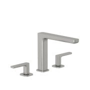 Смеситель для раковины Kludi Renon на 3 отверстия брашированный никель PVD 42393N575