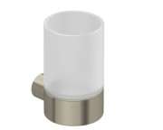 Склянка для зубних щіток Kludi Vela R з тримачем брошурований нікель PVD 58975N5