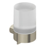 Диспенсер для жидкого мыла Kludi Vela R с держателем брашированный никель PVD 58976N5