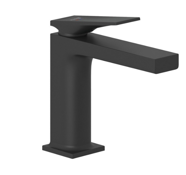 Змішувач для раковини Kludi Decus із донним клапаном чорний матовий 542883975
