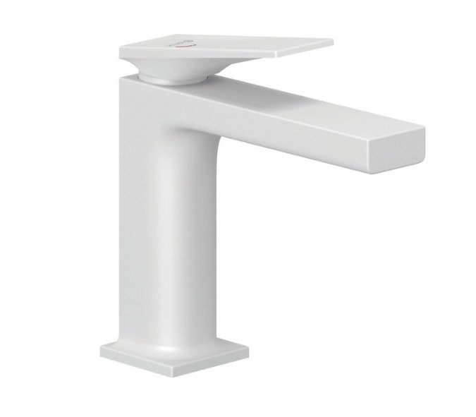 Смеситель для раковины Kludi Decus с донным клапаном белый матовый 542895375