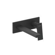 Змішувач для раковини Kludi Decus одноважільний настінний чорний матовий 542443975