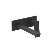 Смеситель для раковины Kludi Decus настенный однорычажный черный матовый 542453975