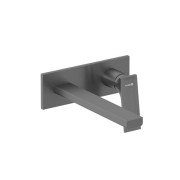 Смеситель для раковины Kludi Decus настенный однорычажный оружейная сталь PVD 54245N275