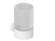 Склянка для зубних щіток Kludi Vela R з тримачем білий матовий 5897553