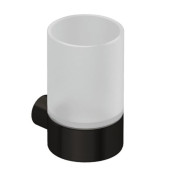 Склянка для зубних щіток Kludi Vela R з тримачем збройова сталь PVD 58975N2