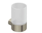 Склянка для зубних щіток Kludi Vela R з тримачем брошурований нікель PVD 58975N5