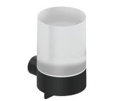 Диспенсер для рідкого мила Kludi Vela R із тримачем чорний матовий 5897639