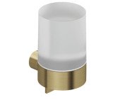 Диспенсер для рідкого мила Kludi Vela R з тримачем брошуроване золото PVD 58976N0