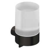 Диспенсер для рідкого мила Kludi Vela R з тримачем збройова сталь PVD 58976N2