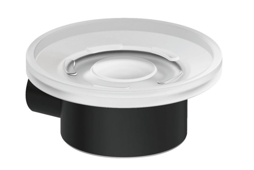 Мильниця для ванної кімнати Kludi Vela R з тримачем чорний матовий 5898539