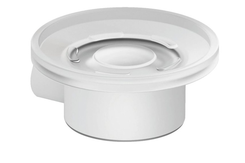 Мильниця для ванної кімнати Kludi Vela R з тримачем білий матовий 5898553