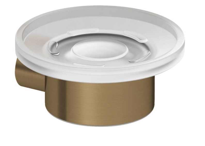 Мыльница для ванной Kludi Vela R с держателем брашированная бронза PVD 58985N1