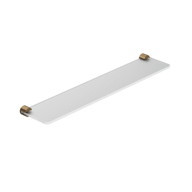 Полиця для ванної Kludi Vela R 60 см брошурована бронза PVD 58973N1