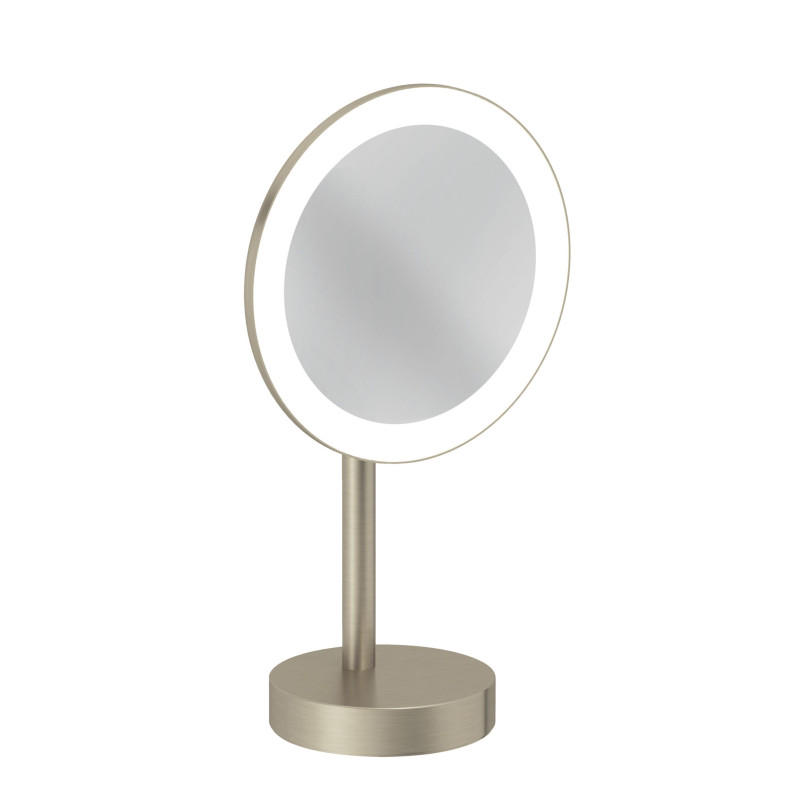Дзеркало косметичне Kludi Vela R з LED-підсвічуванням брошурований нікель PVD 58995N5F