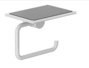 Держатель для туалетной бумаги Kludi Vela R с полкой белый матовый 5897153