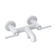 Змішувач для ванної кімнати Kludi Nova Fonte двоважільний білий матовий 205405315