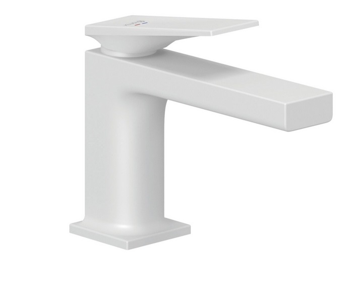 Змішувач для раковини Kludi Decus із донним клапаном білий матовий 542665375