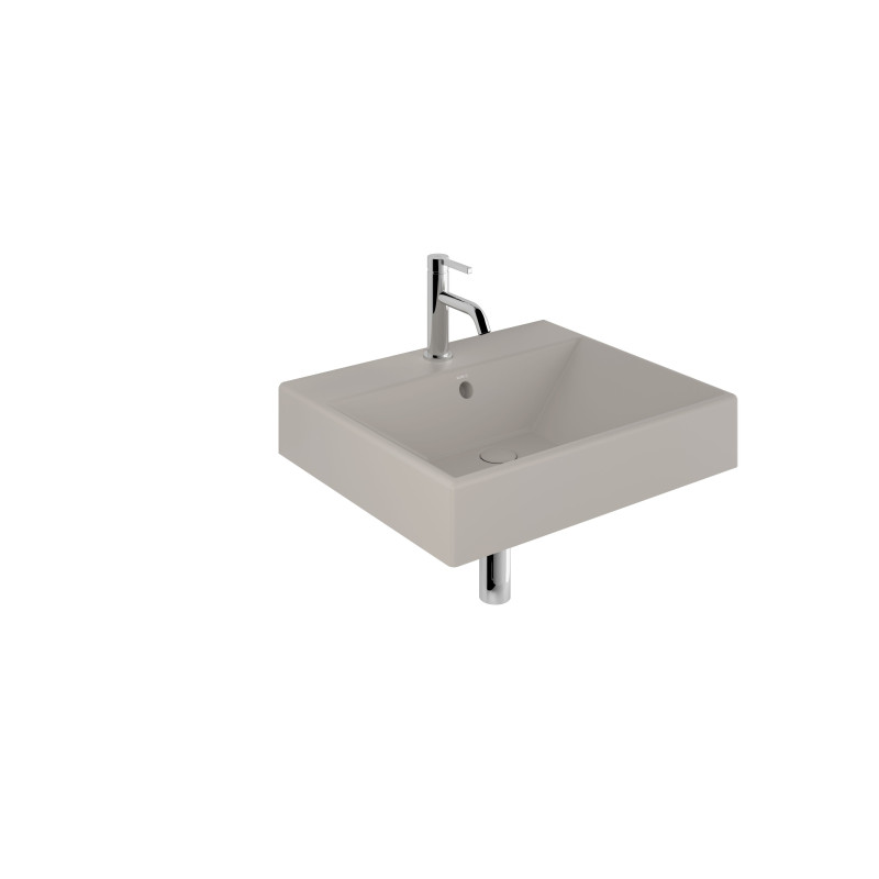 Раковина для ванной Kludi Resa 61х50,5 см керамика серо-бежевый матовый 59WW61O2