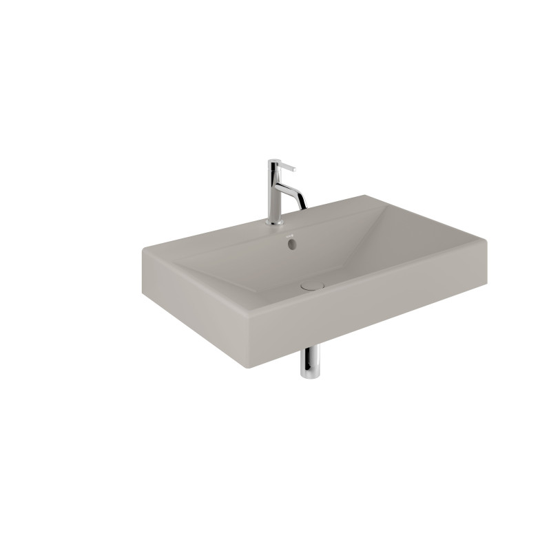 Раковина для ванної кімнати Kludi Resa 81х50,5 см кераміка сіро-бежевий матовий 59WW81O2