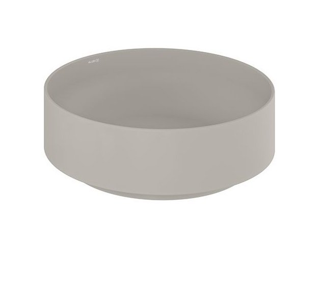 Раковина для ванной Kludi Resa R ⌀40 см керамика серо-бежевый матовый 58CW10O2