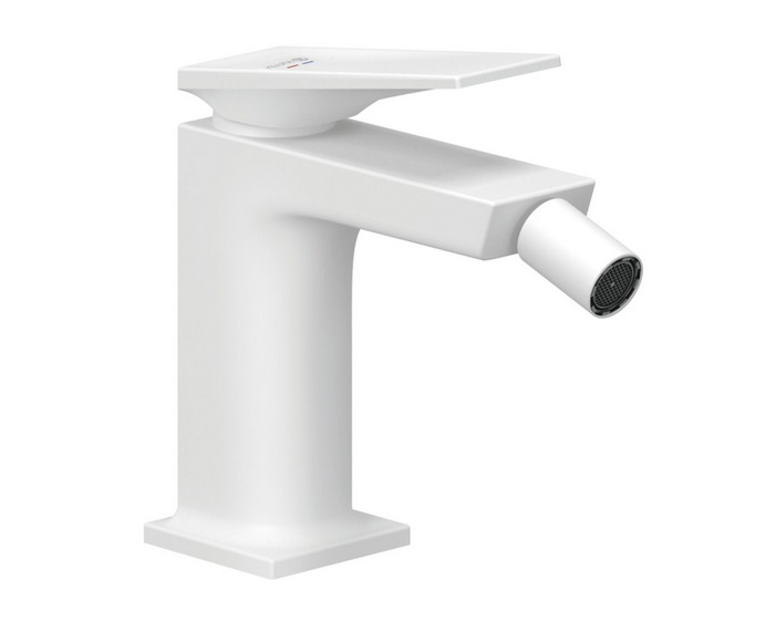 Смеситель для биде Kludi Decus с донным клапаном белый матовый 542175375