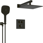 Душевая система скрытого монтажа Villeroy & Boch Universal Taps & Fittings с термостатом матовый черный TVZ000101000K5