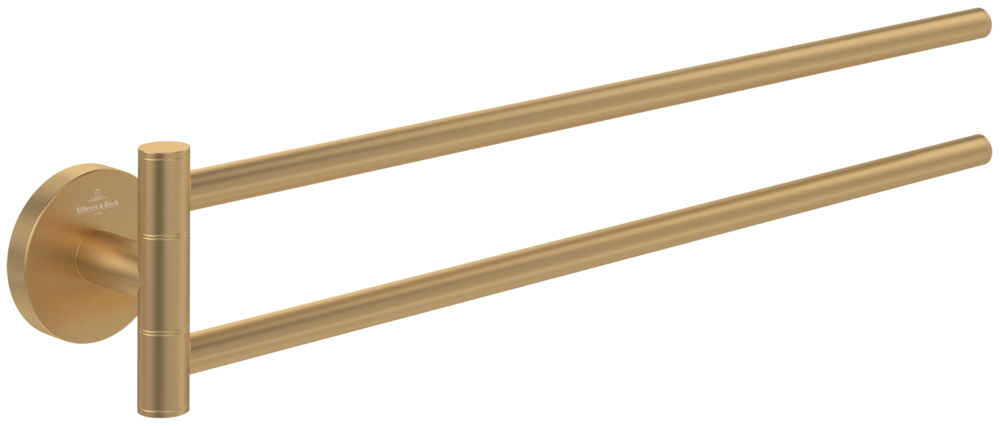 Держатель для полотенец Villeroy & Boch Elements - Tender двойной матовое золото TVA15103800076