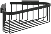 Угловая полочка-корзина для душа Villeroy & Boch Elements - Tender матовый черный TVA151009000K5